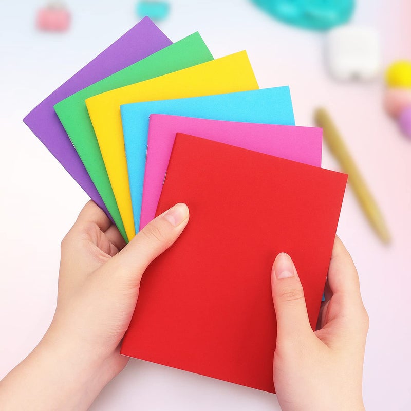 تاماكي مجموعة من 6 كتب فارغة ملونة من تاماكي للأطفال للكتابة والرسم وكتاب رسم لطيف للأطفال، 6 ألوان (4.25 × 5.5 بوصة) - Image 5